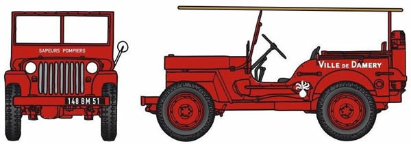 REE Modeles CB-090 - JEEP C.C.F.L Fire Jeep - (with ladder)